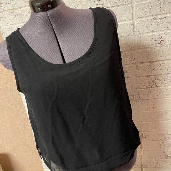 Sacred Threads Black Sleeveless Blouse Small/Med - Picture 1 of 5